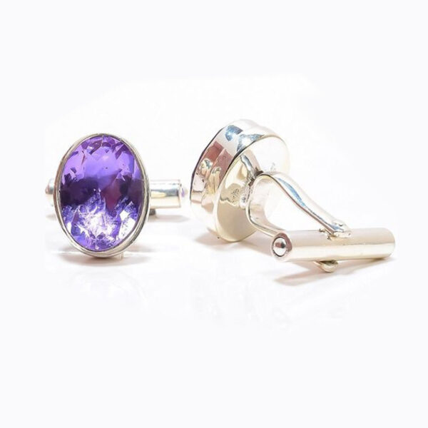 Amethyst Cufflinks LX024006